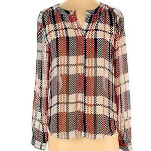 NWOT Honey Punch Women White Long
Sleeve Blouse Size L